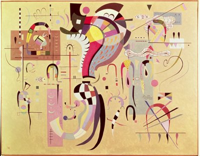 Begeleid Centrum, 1937 door Wassily Kandinsky